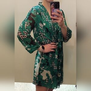Diane Von Furstenberg Layla Green Dress